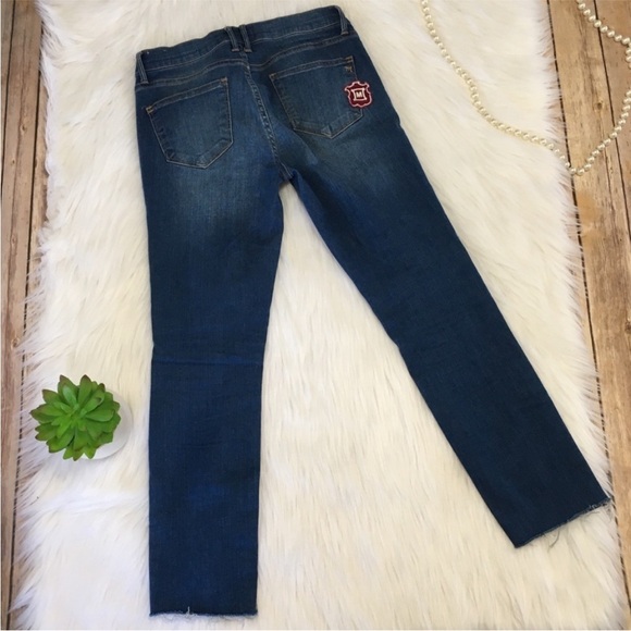 🍀3/$30 Madewell skinny military inspired patchwork jeans limited edition 26 - Picture 7 of 11